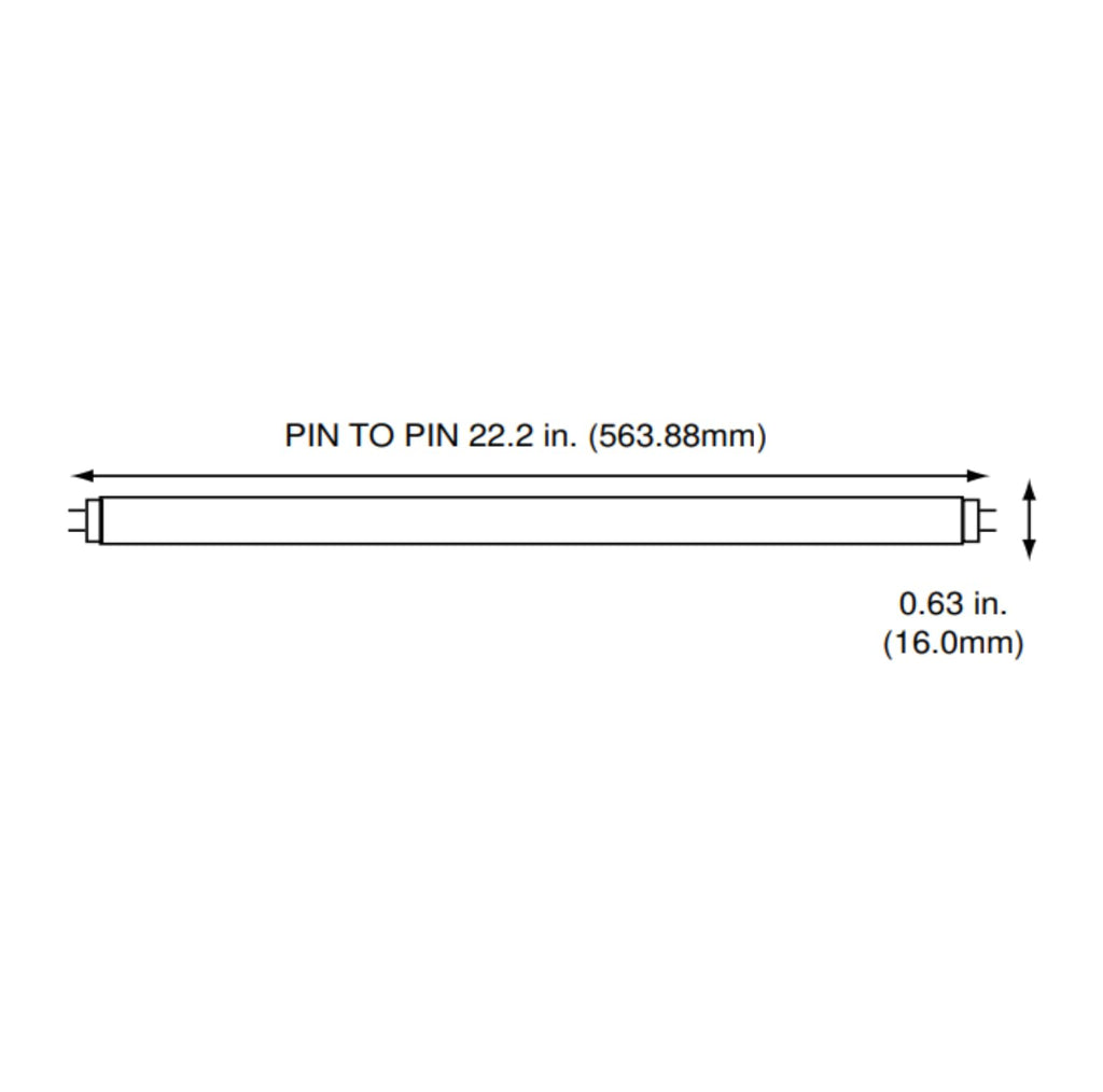 24 Inch 24W 4100K Cool White T5 Fluorescent Bulb Pack of 10 Y321