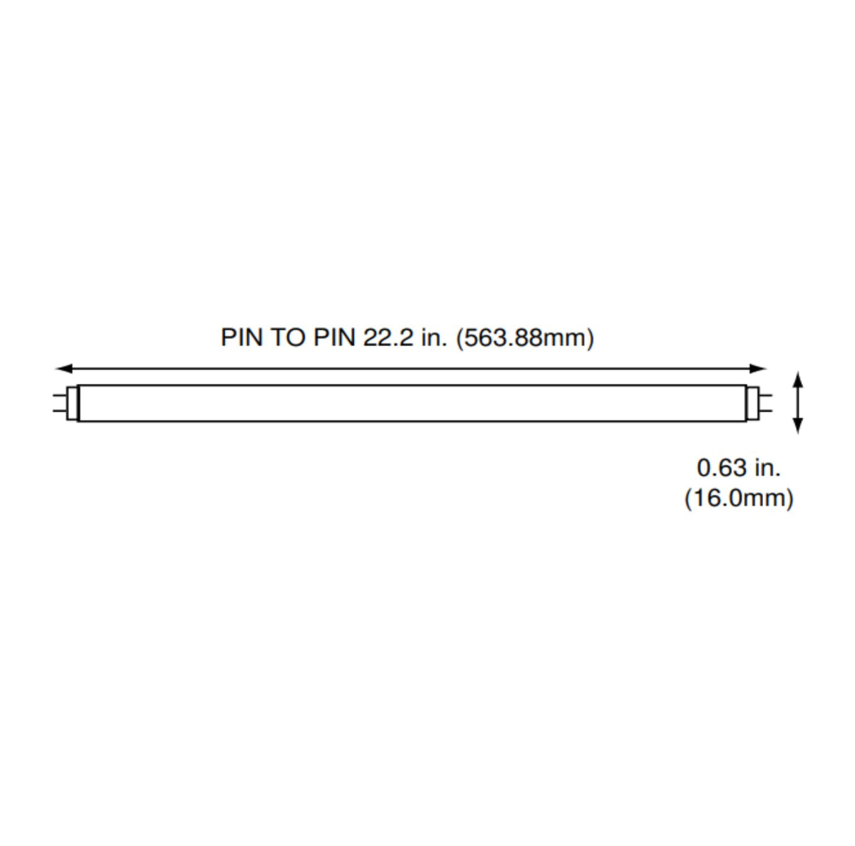 24 Inch 24W 4100K Cool White T5 Fluorescent Bulb Pack of 10 Y321