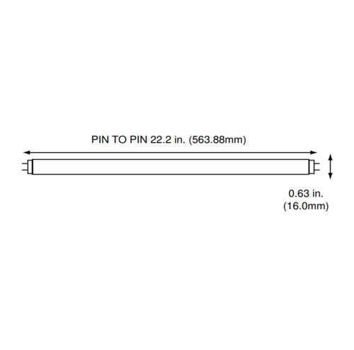 24 Inch 24W 4100K Cool White T5 Fluorescent Bulb Pack of 10 Y321