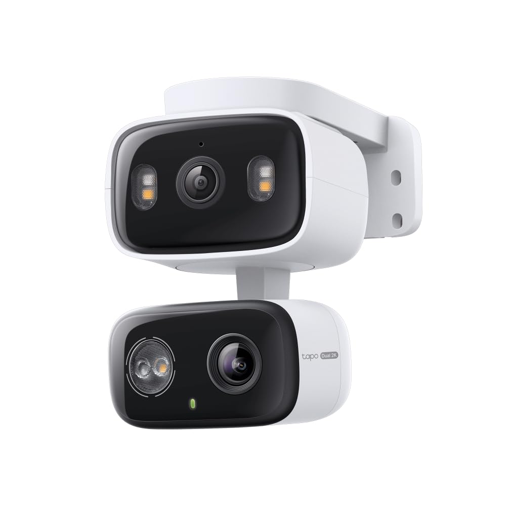 2K Indoor/Outdoor Dual Lens Pan/Tilt Wired Security Camera K984041
