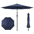 9FT Outdoor Patio Umbrella Navy Blue H523