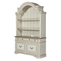 Antique White 3 Piece Desk and Hutch Set O734