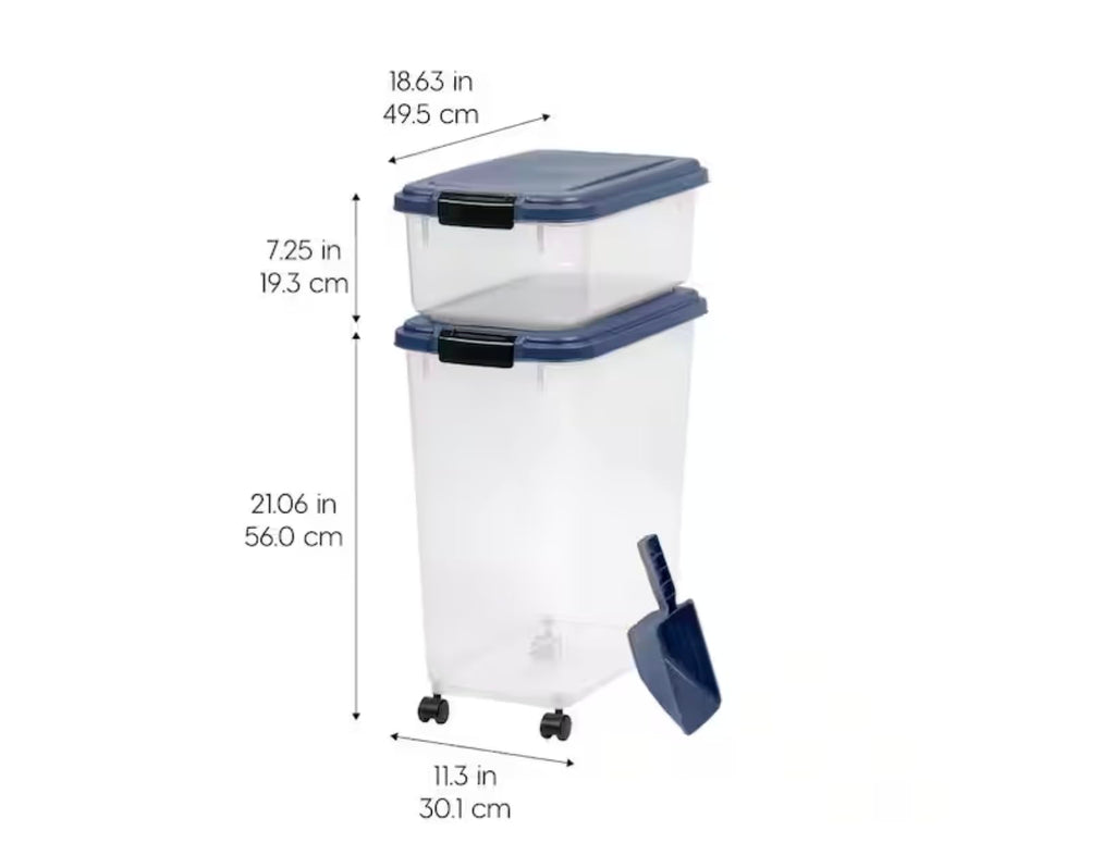 Airtight Pet Food Storage Combo with Scoop F162372