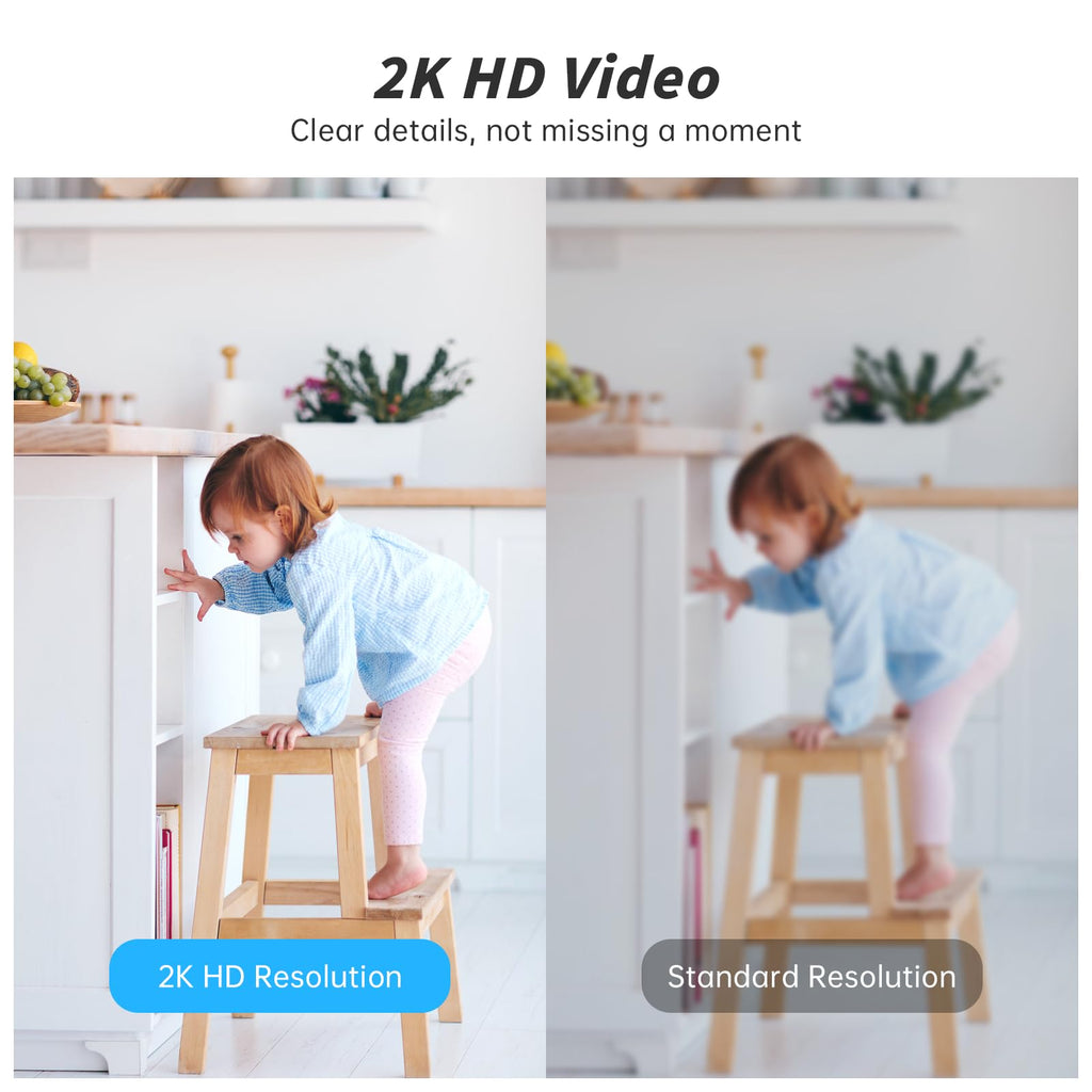 Indoor Camera 5G&2.4G WiFi 360° Pan/Tilt 2-Pack V48272