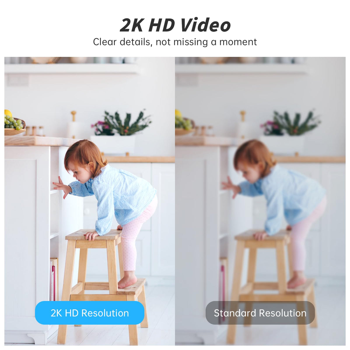 Indoor Camera 5G&2.4G WiFi 360° Pan/Tilt 2-Pack V48272