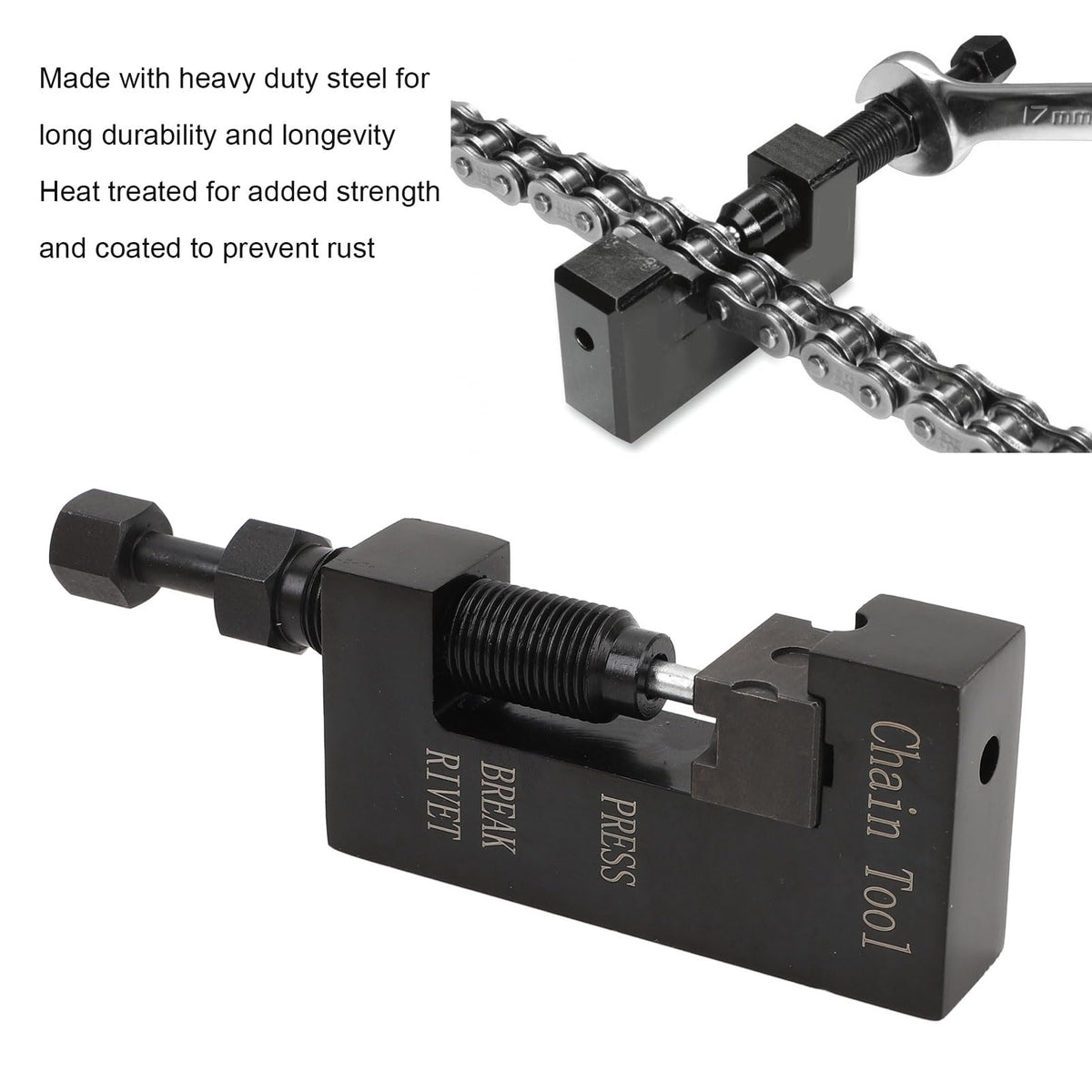 Heavy Duty Metal Chain Breaker and Riveting Tool Kit J907