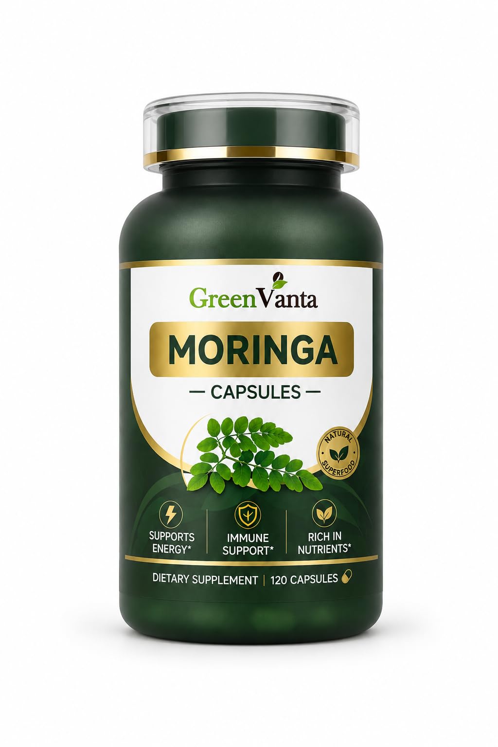 Moringa 500mg Veggie Capsules Z858162