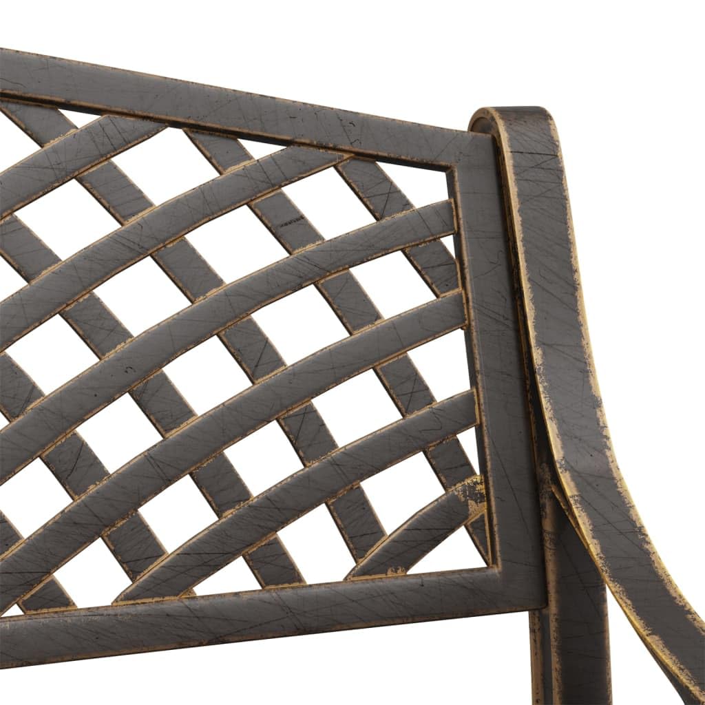Bronze Floral Cast Iron 40.2 Inch Garden Bench U625119