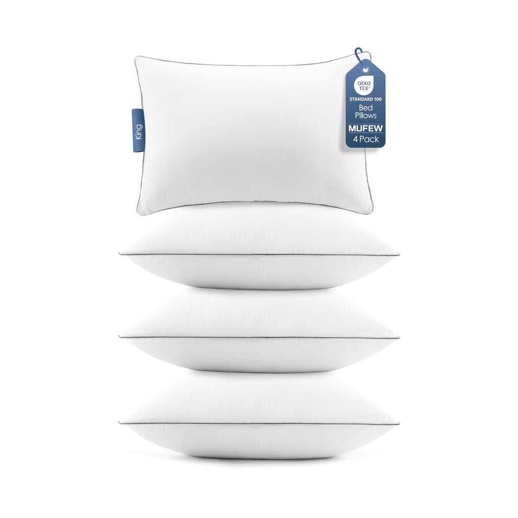 King Size Down Alternative Bed Pillows Set of 4 T8323