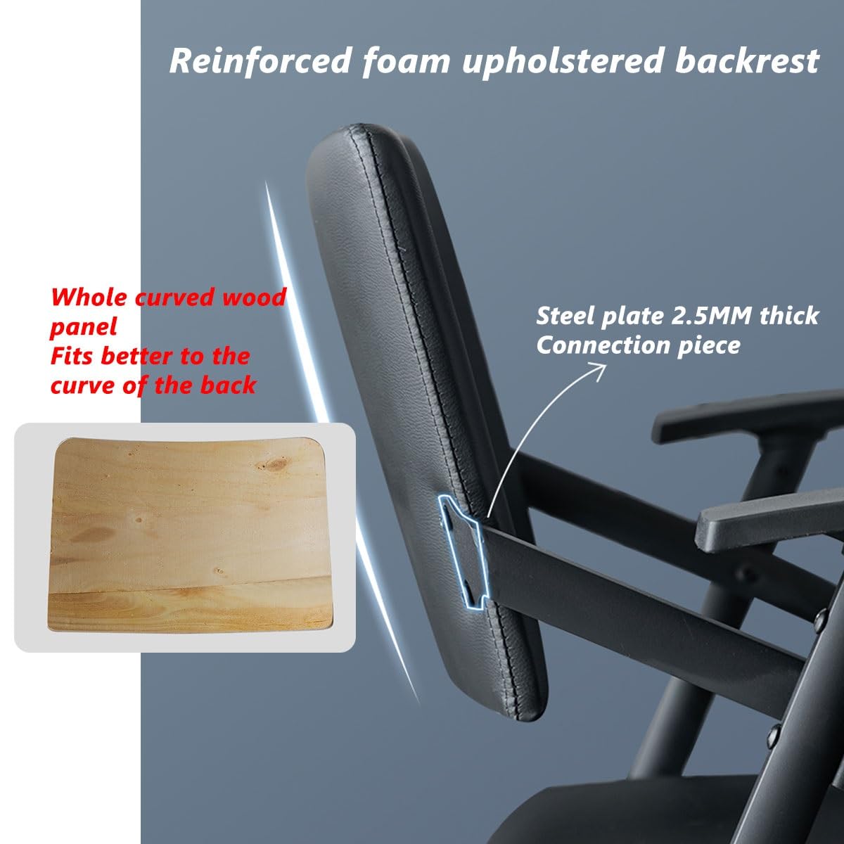 Foldable Office Chair with Attached Desk P13936