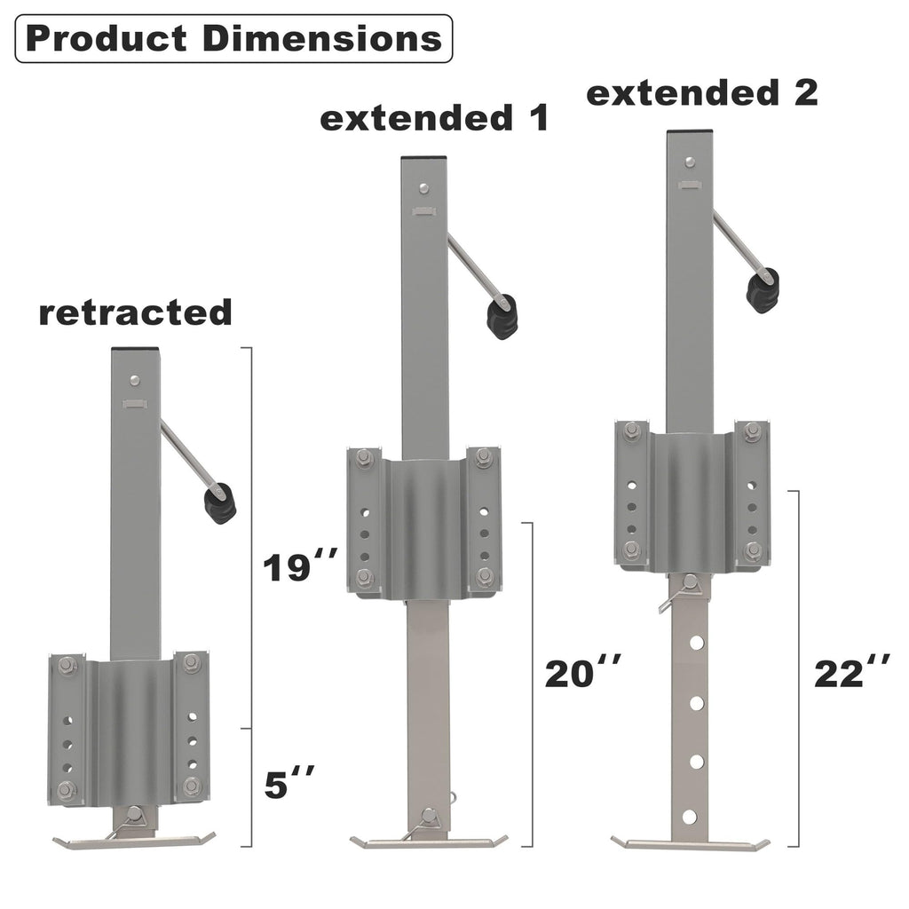 Heavy Duty Trailer Jack with Drop Leg V1327