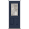 Steel Left Hand In-swing Exterior Prehung Door 36"x80" J40812