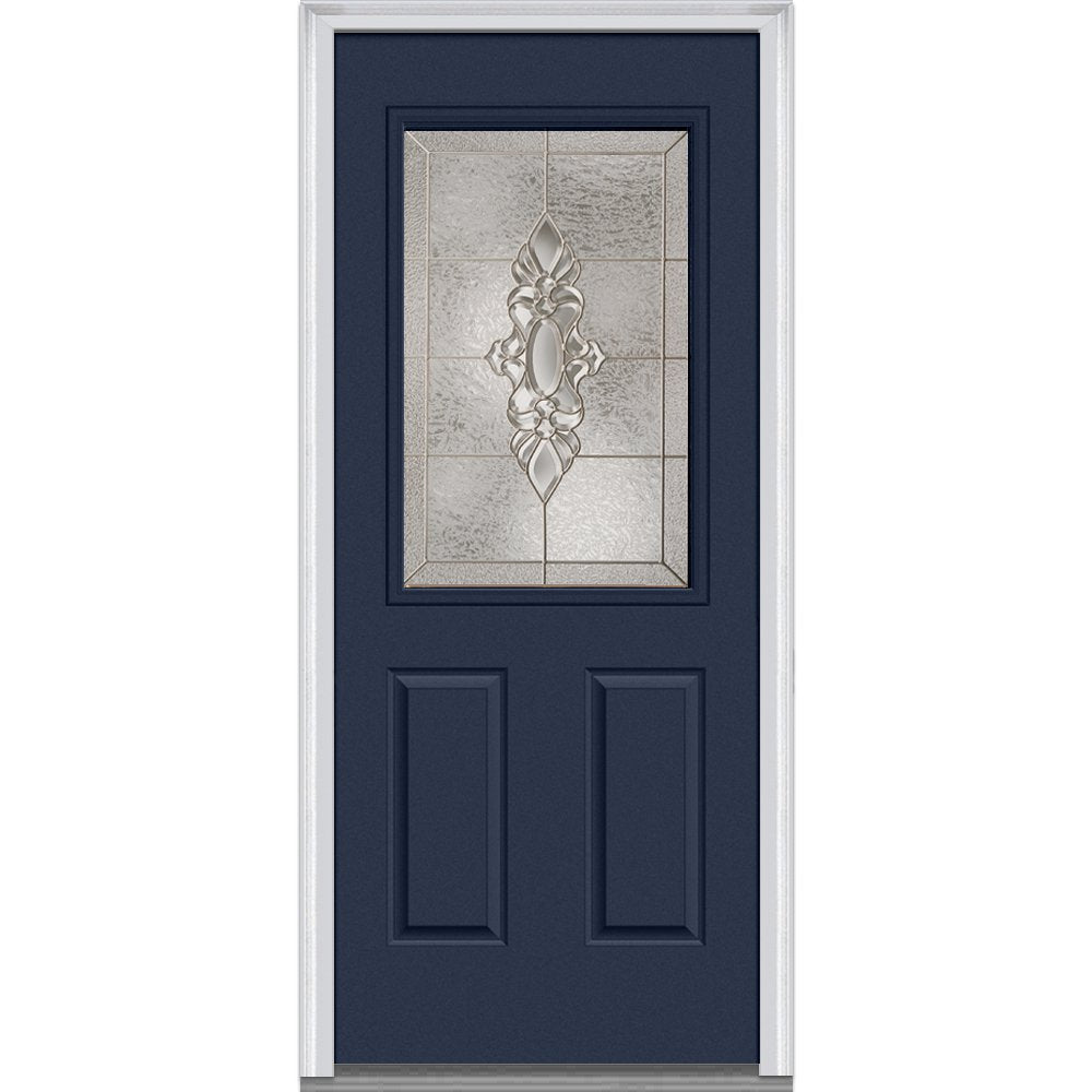 Steel Left Hand In-swing Exterior Prehung Door 36"x80" J40812