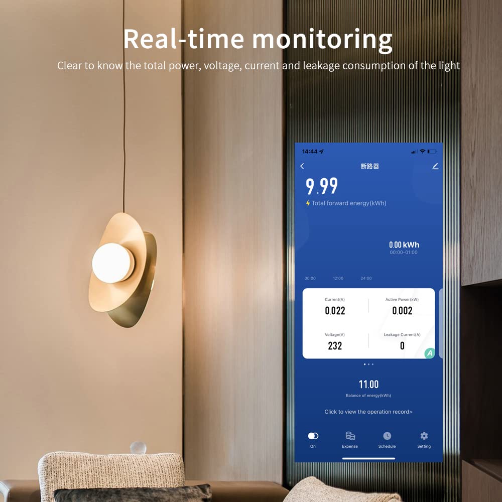 63A Single-Phase WiFi Energy Meter with LCD Y31284