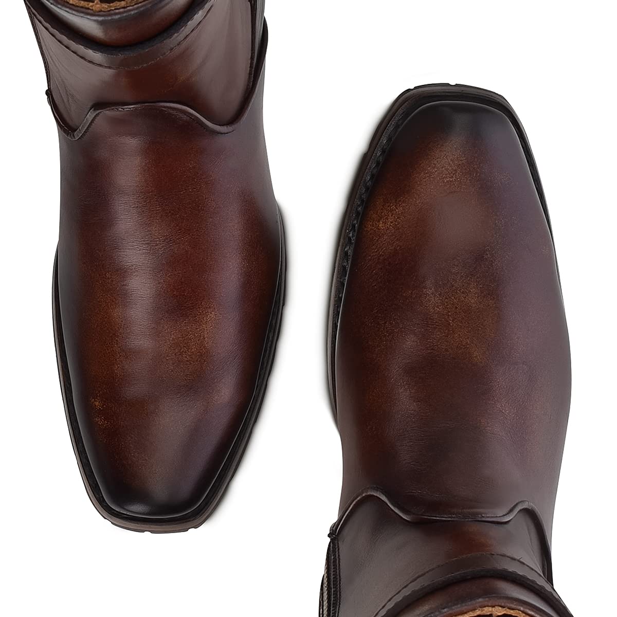 Bovine Leather Boot with Zipper Q326781