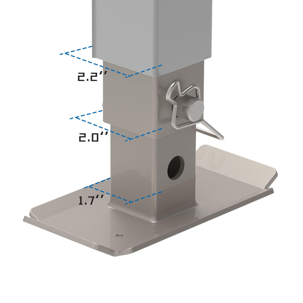 Heavy Duty Trailer Jack with Drop Leg V1327