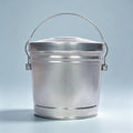 6 Gal Galvanized Metal Storage Can with Locking Lid E9152