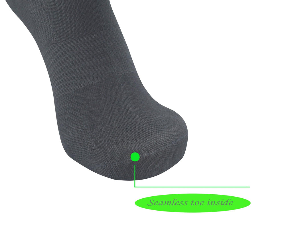 Men's 6 Pairs Bamboo Rayon Breathable Mid-Calf Socks with Arch Support G226
