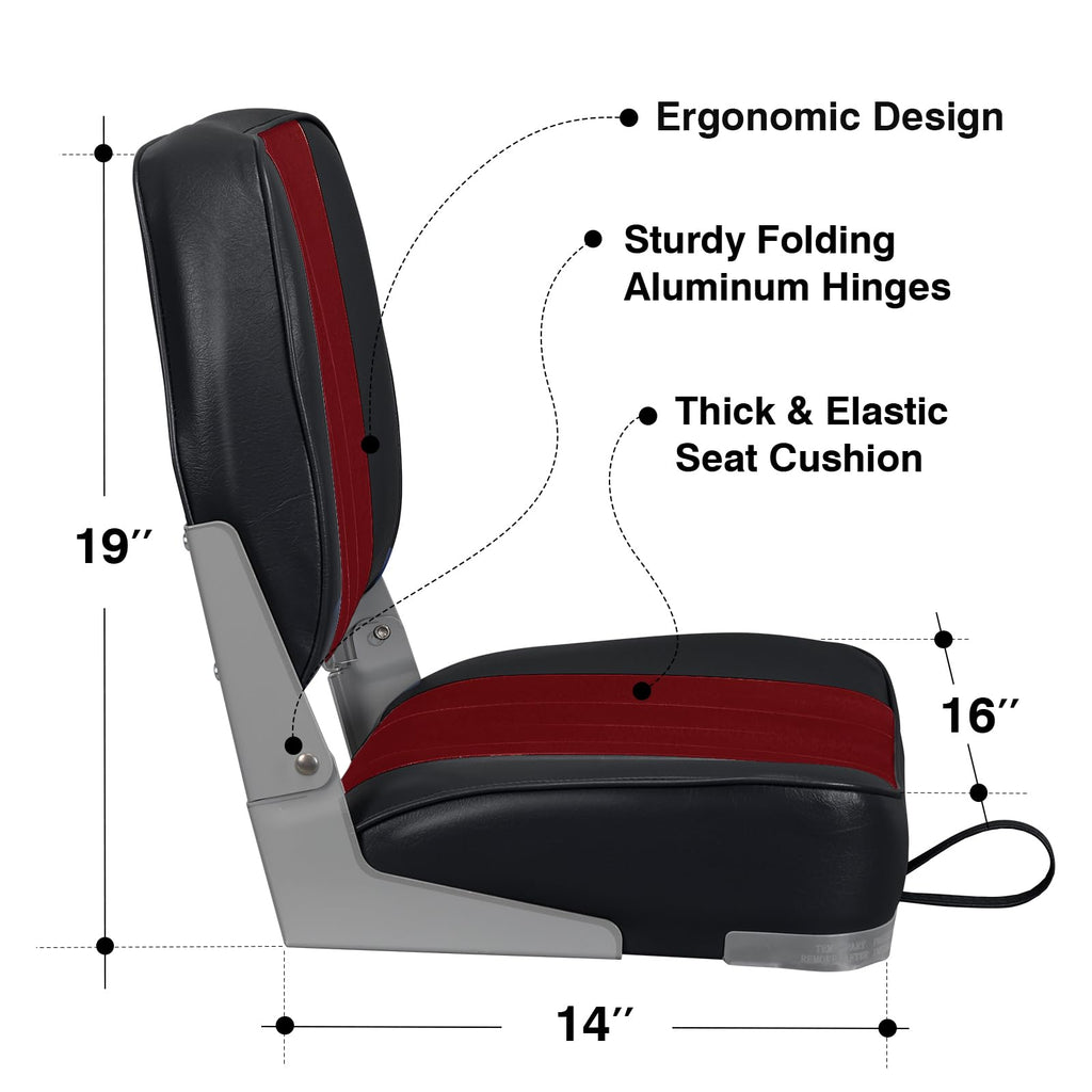 Low Back Folding Boat Seats 2 Pack Y770843