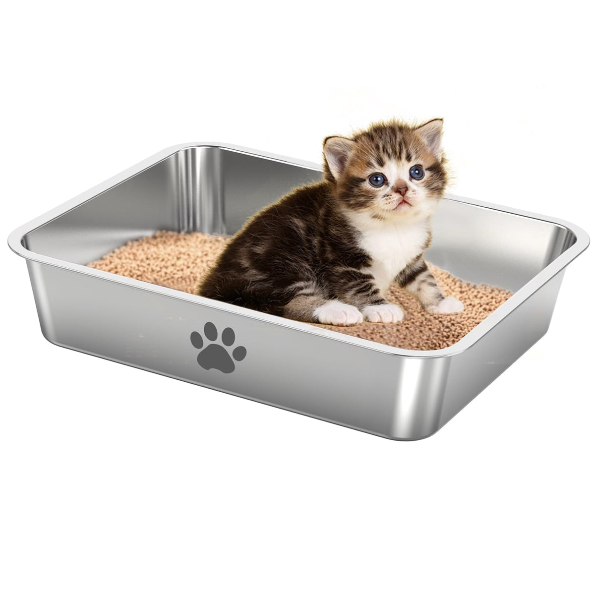 Stainless Steel Cat Litter Box R5343