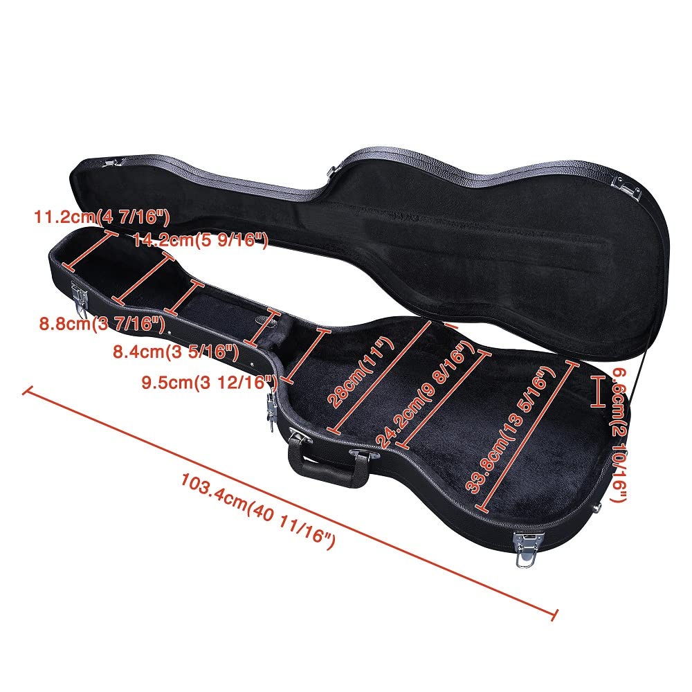40" Hard Shell Electric Guitar Case with Plush Interior N884
