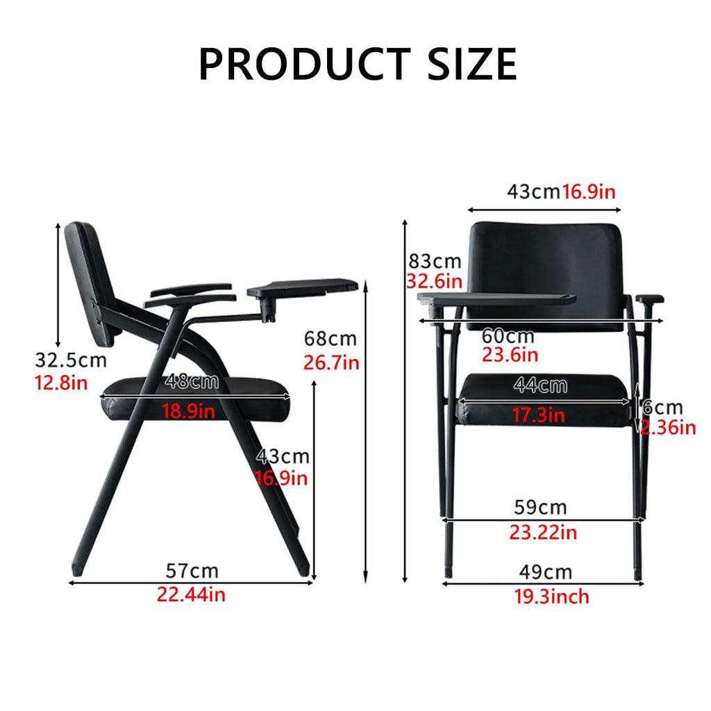 Foldable Office Chair with Attached Desk P13936