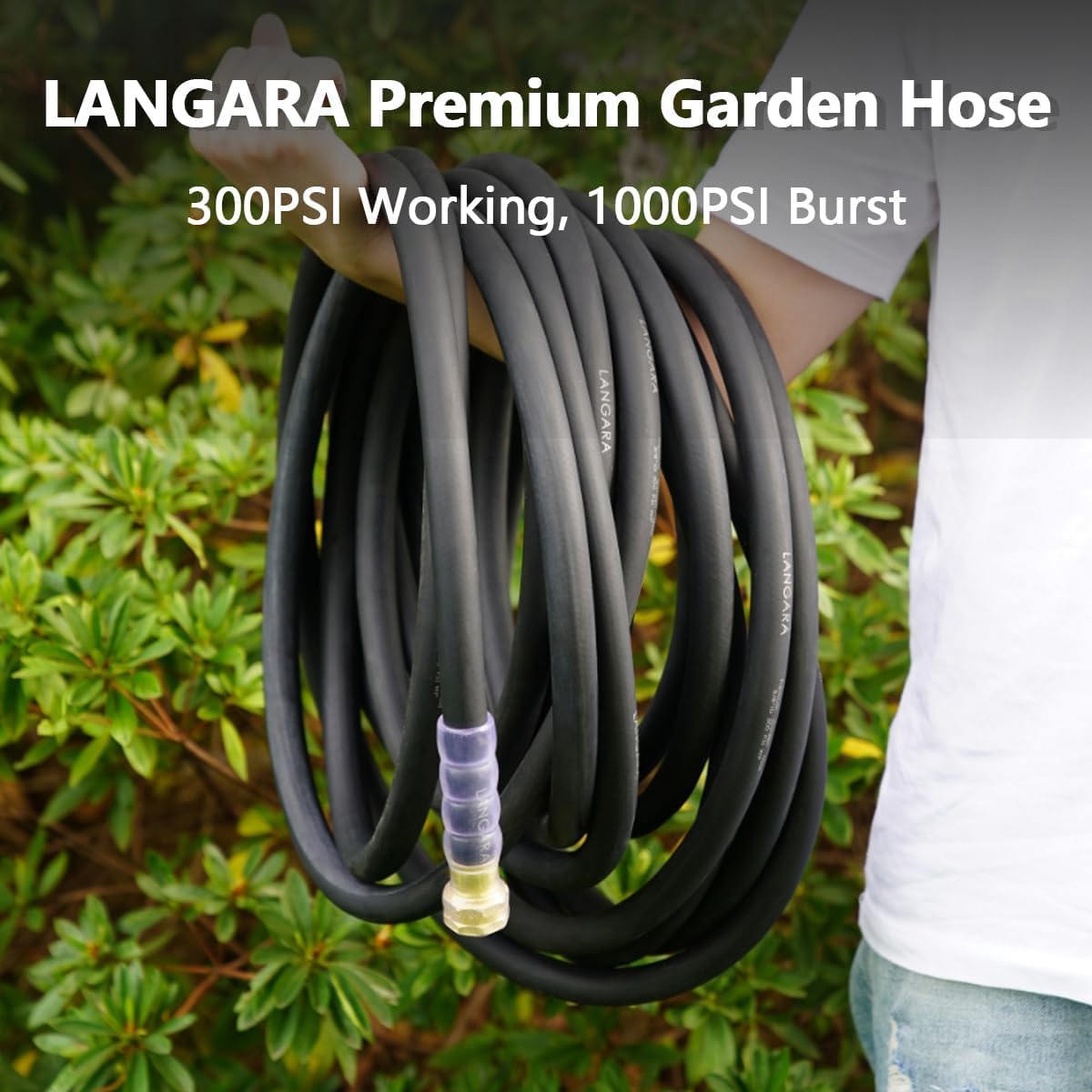 100ft x 3/4" Heavy Duty Hybrid Rubber Garden Hose D272197