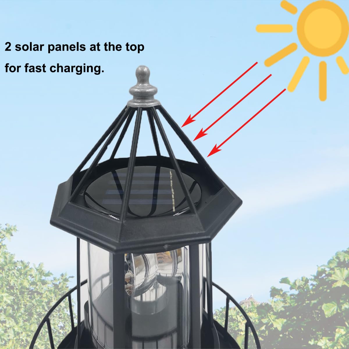 Solar Powered Lighthouse A93810
