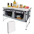Camping Folding Aluminum Table with Adjustable Legs L52438