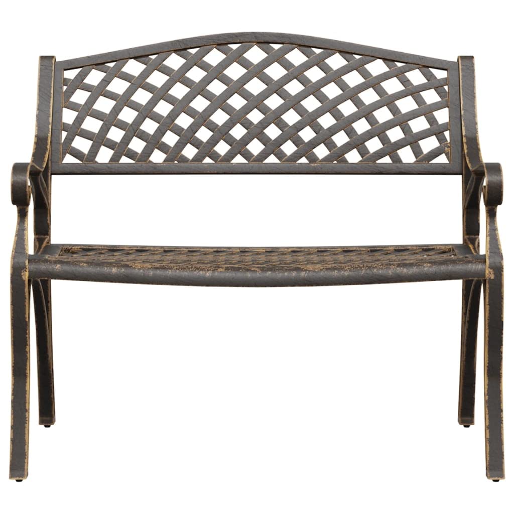Bronze Floral Cast Iron 40.2 Inch Garden Bench U625119