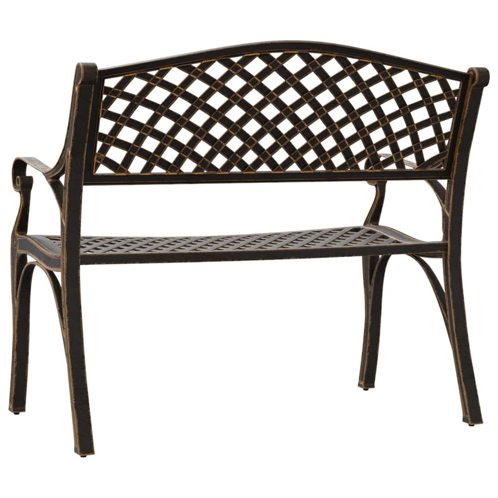 Bronze Floral Cast Iron 40.2 Inch Garden Bench U625119
