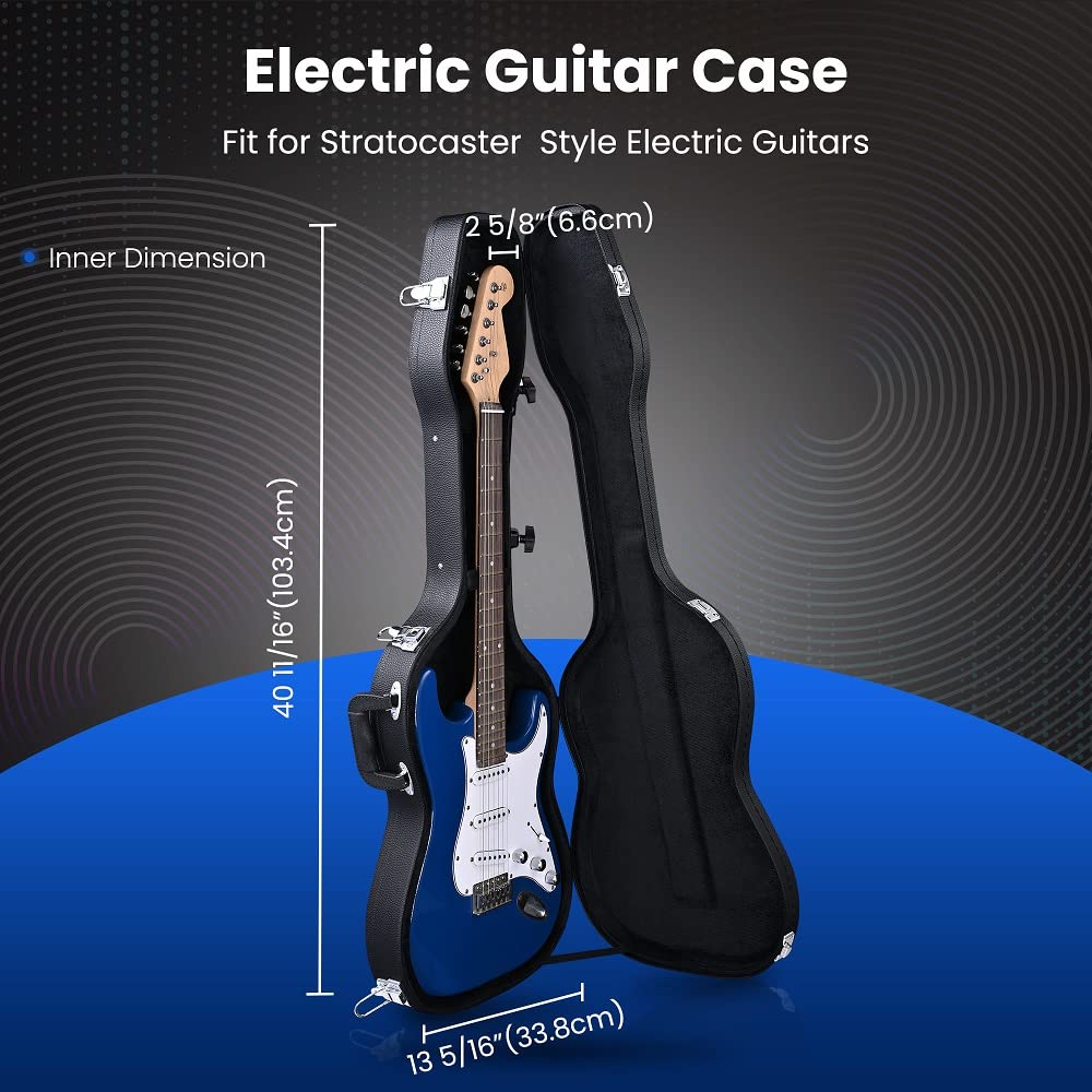 40" Hard Shell Electric Guitar Case with Plush Interior N884