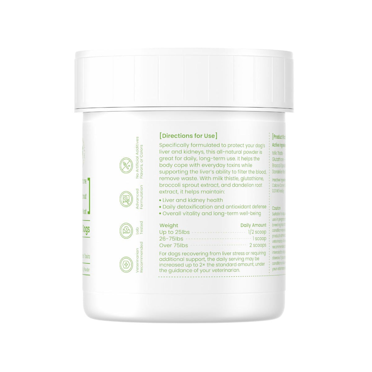 Milk Thistle & Silymarin Powder Liver Support for Dogs 2.12 oz G23555