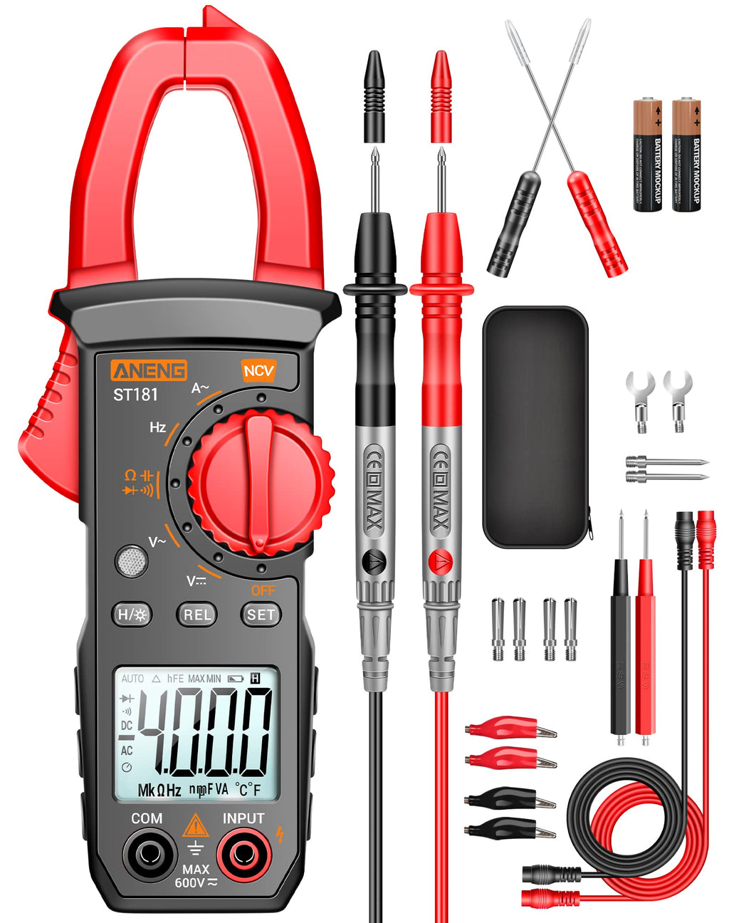 Digital Clamp Meter Multimeter Tester 4000 Count K439069