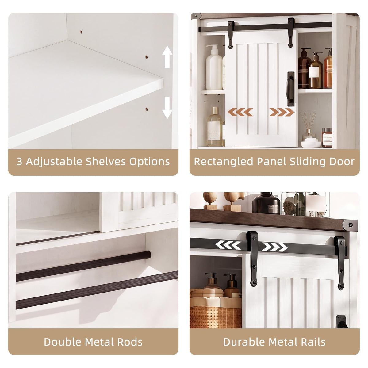 Bathroom Wall Cabinet with Sliding Door Y13486