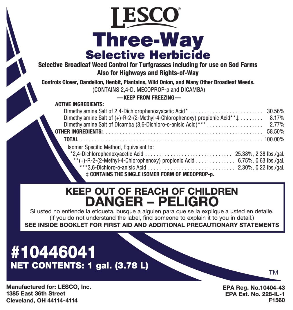 1 Gallon Selective Post Emergent Liquid Herbicide M250
