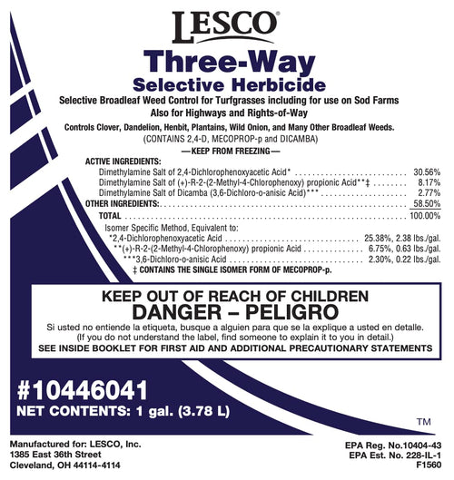 1 Gallon Selective Post Emergent Liquid Herbicide M250