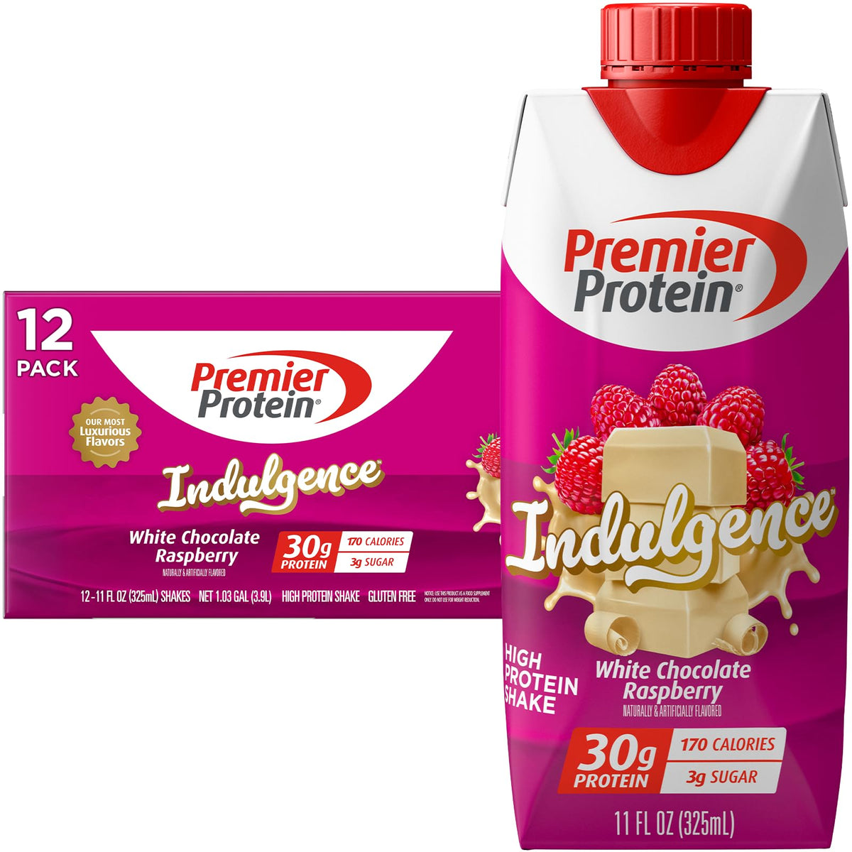 White Chocolate Raspberry Protein Shake 12 Pack P31985