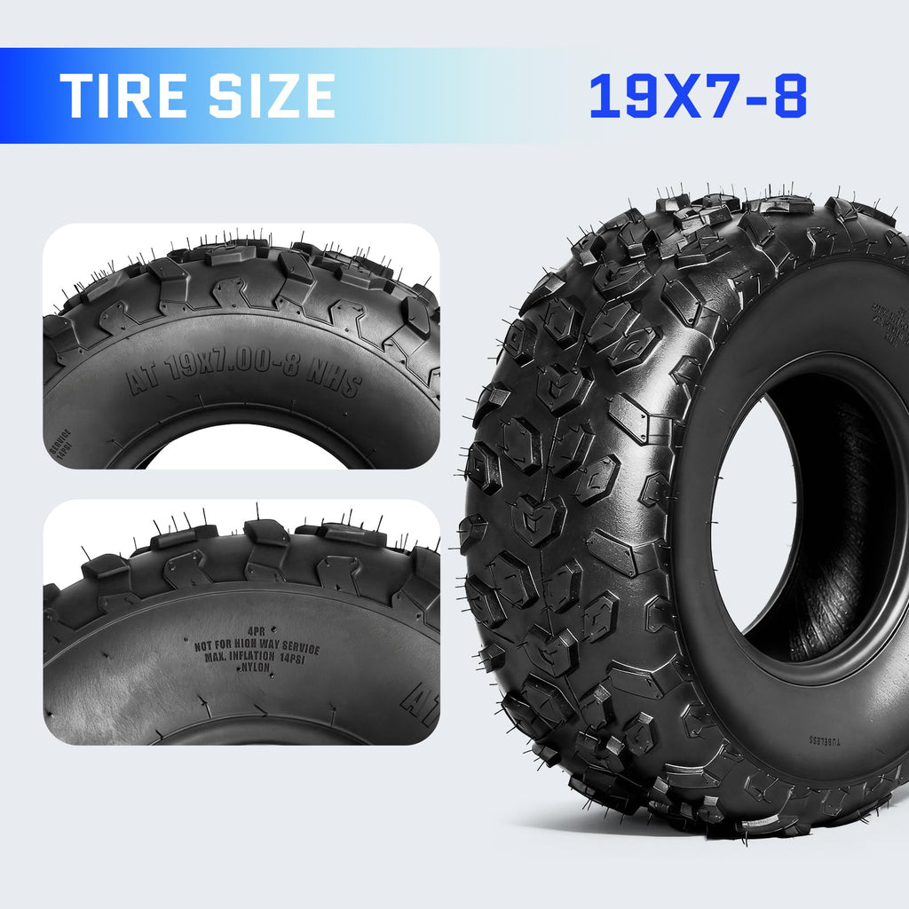 Set of 2 19x7-8 ATV/UTV Tires B935