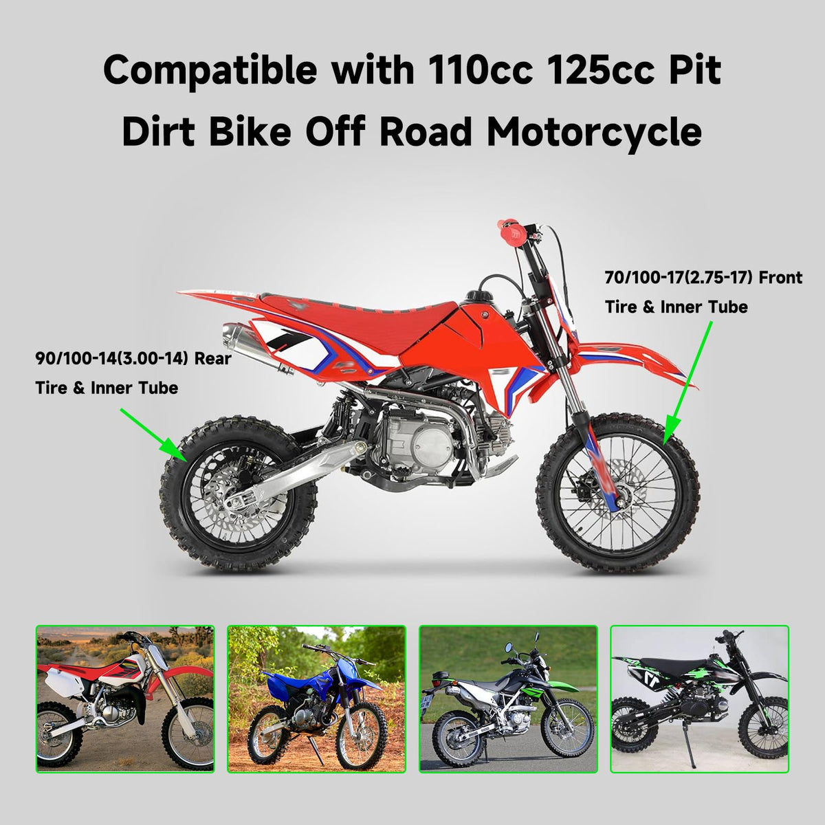 Dirt Bike Tire Tube T139642