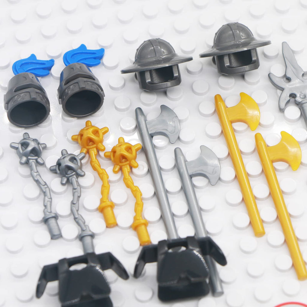 Building Block Medieval Weapon Armor Swords Helmet Horse G1019