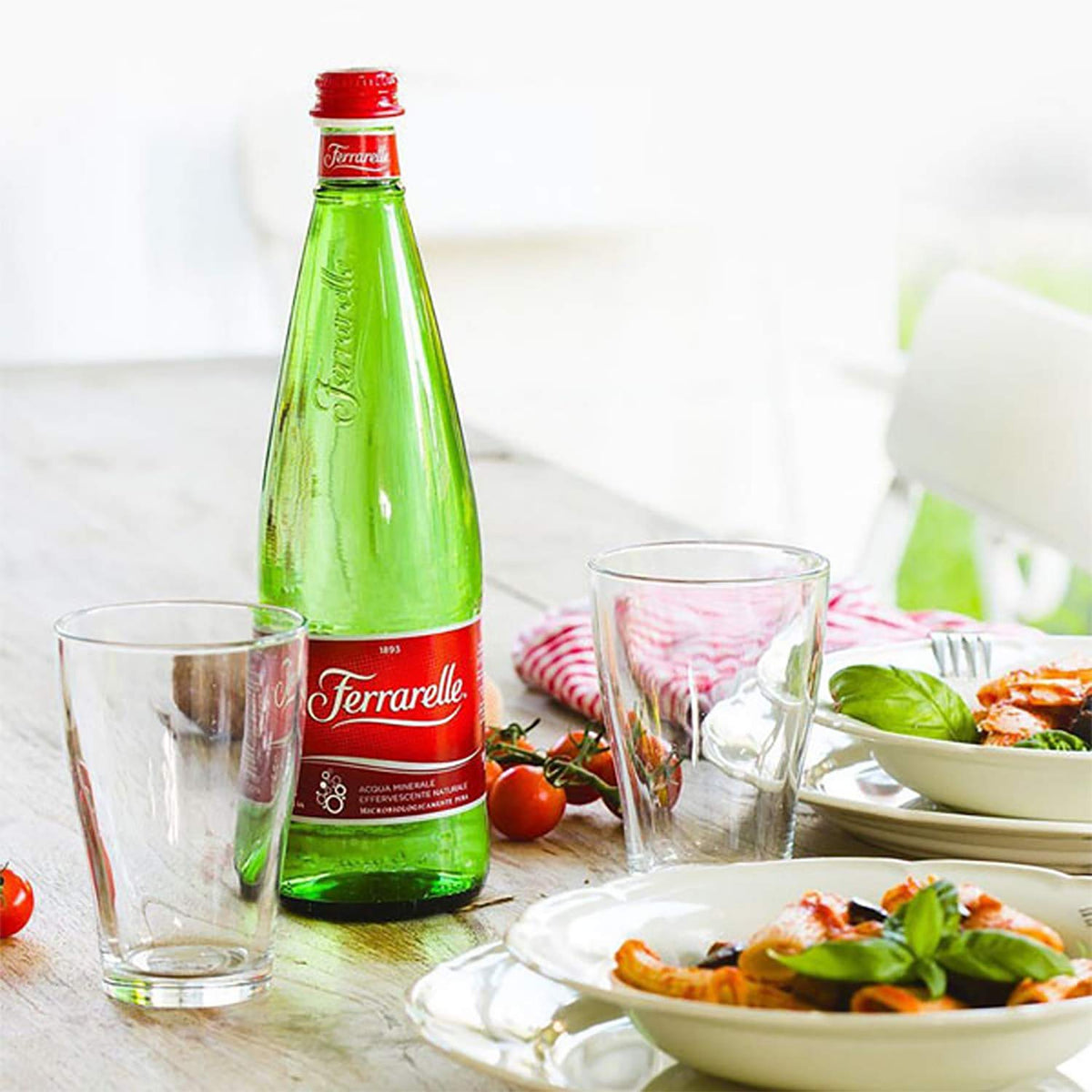 Sparkling Natural Mineral Water 750 mL 6 Glass Bottles B75435
