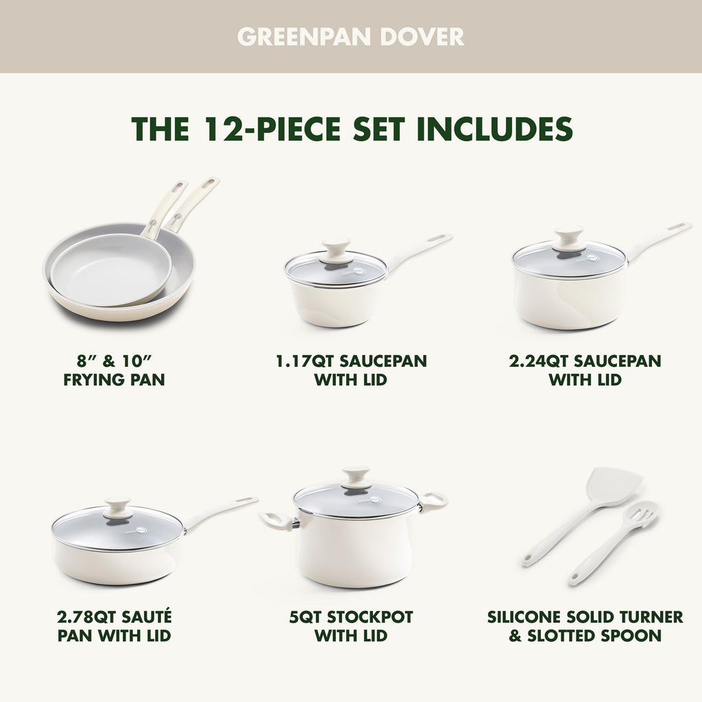 12 Piece Ceramic Nonstick Cookware Set Z995151