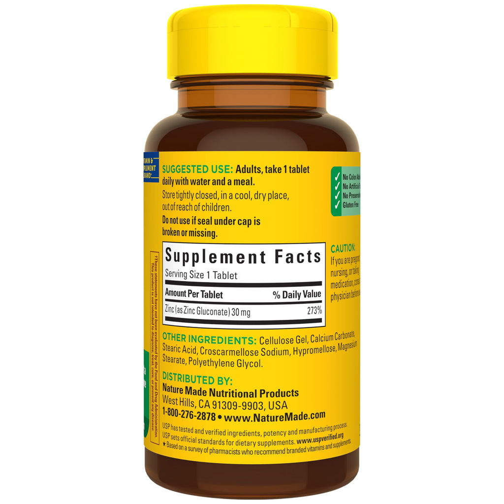 Zinc 30 mg 100 Tablets L667697
