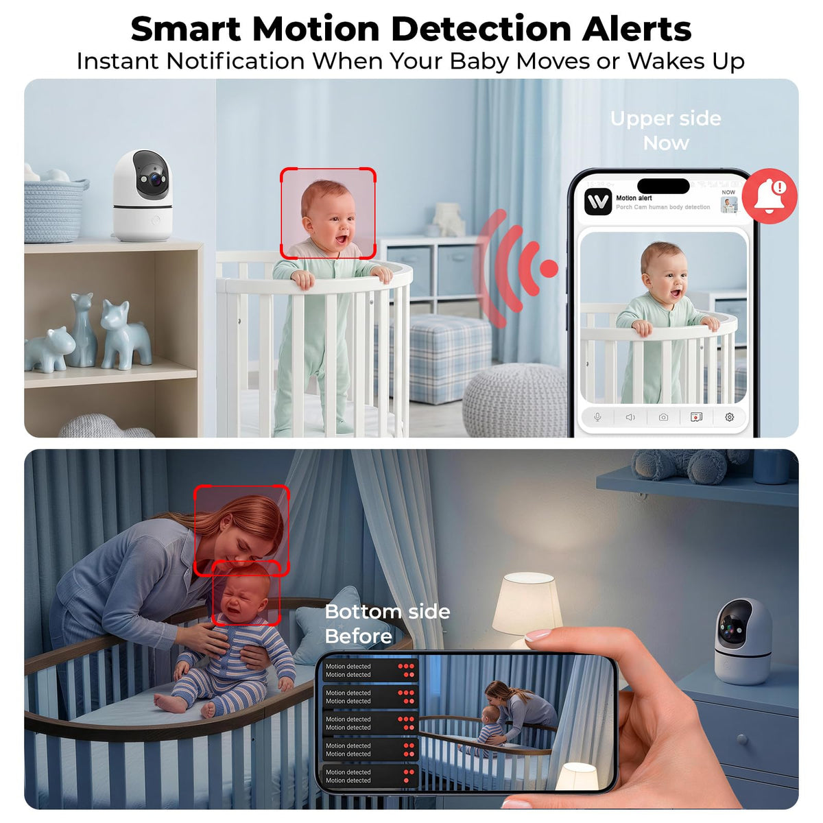 Indoor Camera 5G&2.4G WiFi 360° Pan/Tilt 2-Pack V48272