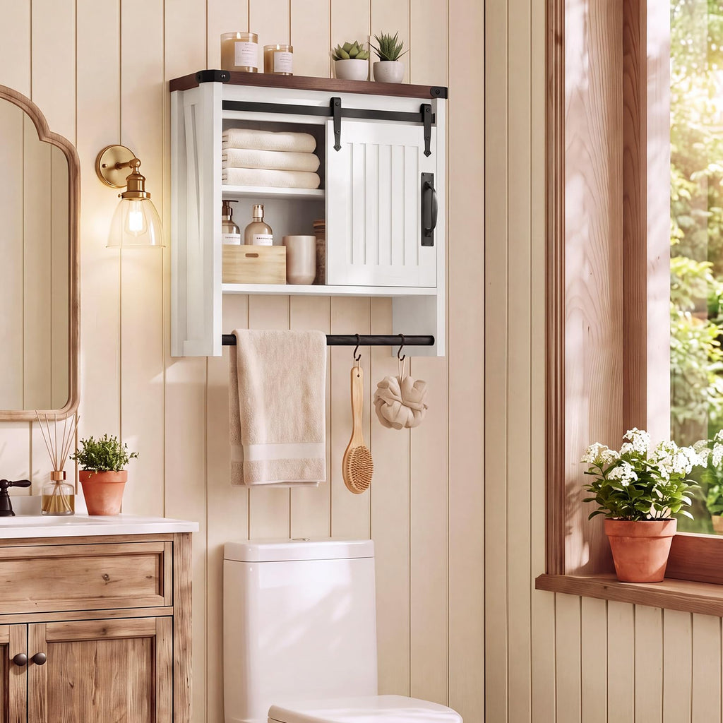Bathroom Wall Cabinet with Sliding Door Y13486