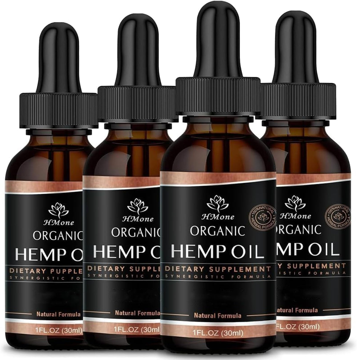 Hemp Oil 4 Packs CO2 Extract Drops M289536