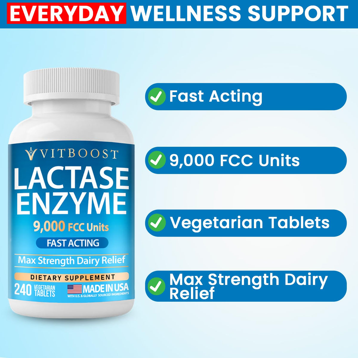 Lactase Enzyme 240 Tablets Z498987