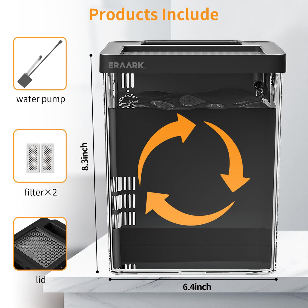 1.5 Gallon Betta Fish Tank Aquarium Kit with Filter LED Light S97696