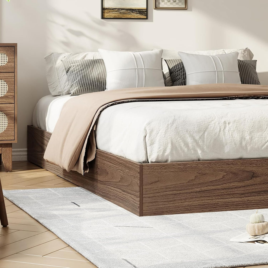 Wooden California King Size Platform Bed Frame U658